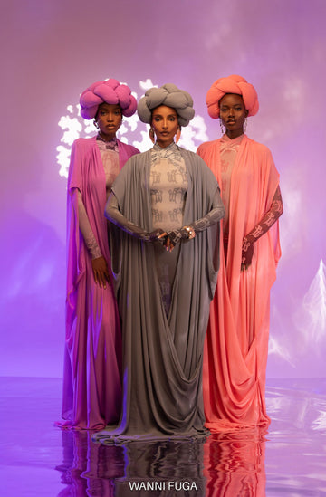 Wanni Fuga Iris Degraded Dress (Grey)